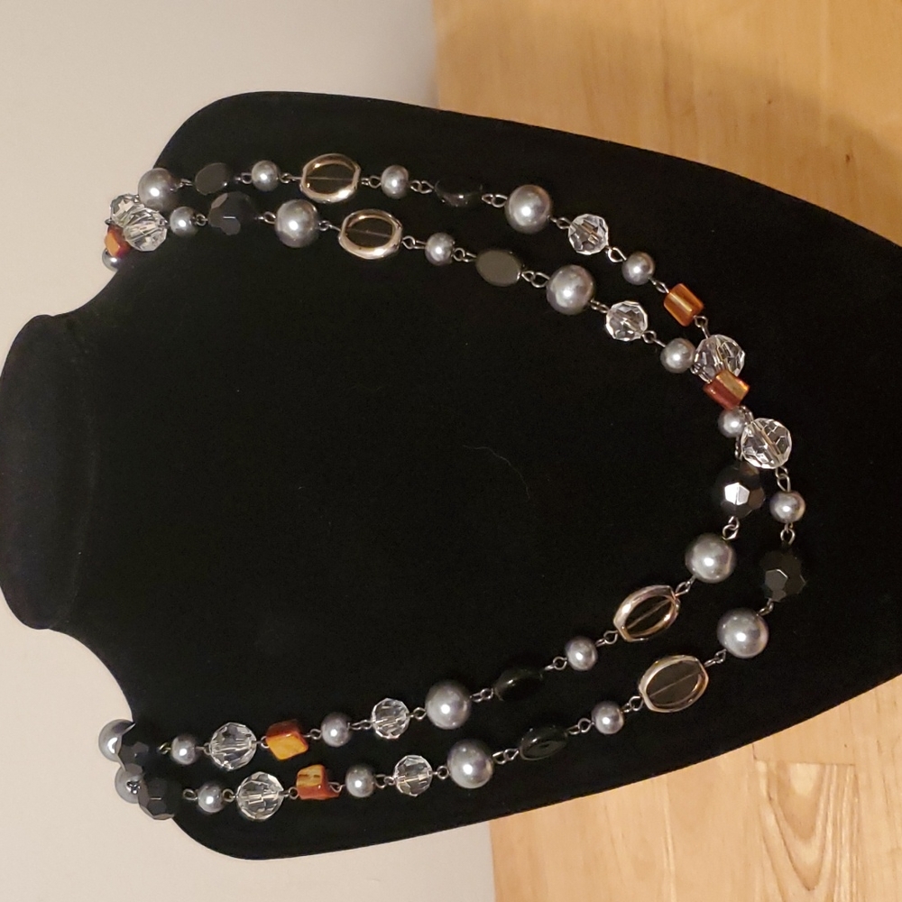 Long beaded necklace